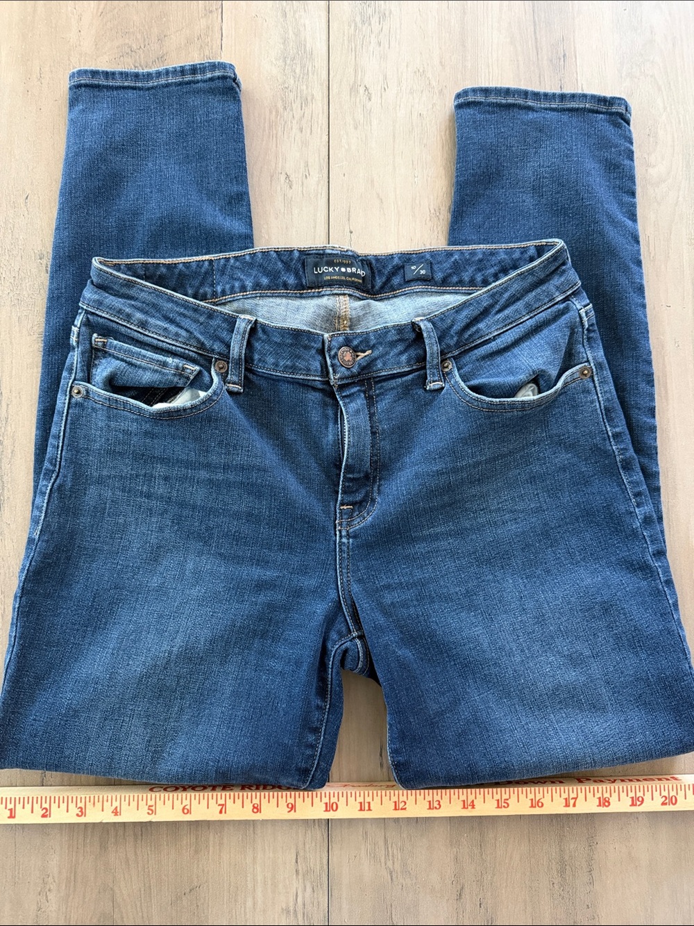 Lucky Brand Women's Blue Straight-Leg Jeans size 10/30